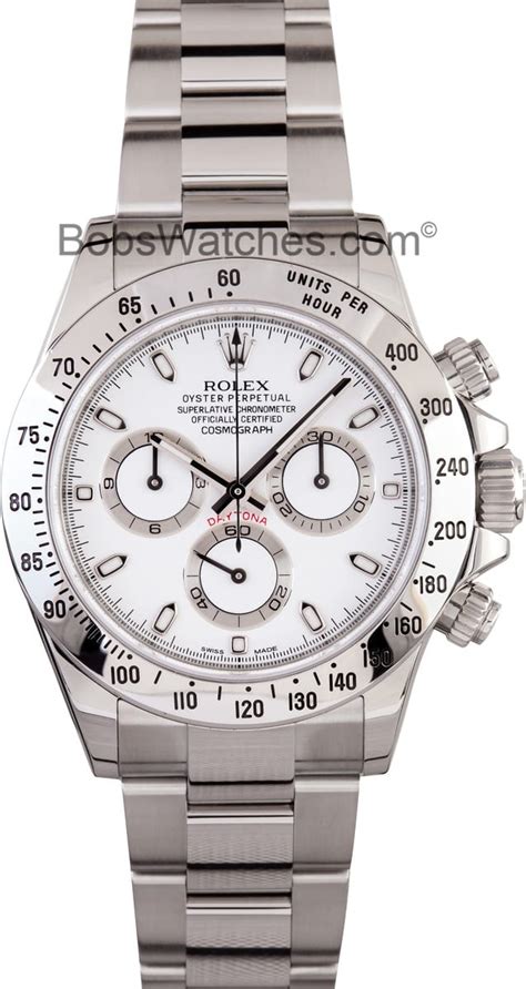 rolex daytona white face stainless steel|rolex daytona stainless steel sale.